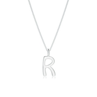 Capital "R" Initial Pendant in P950 Platinum