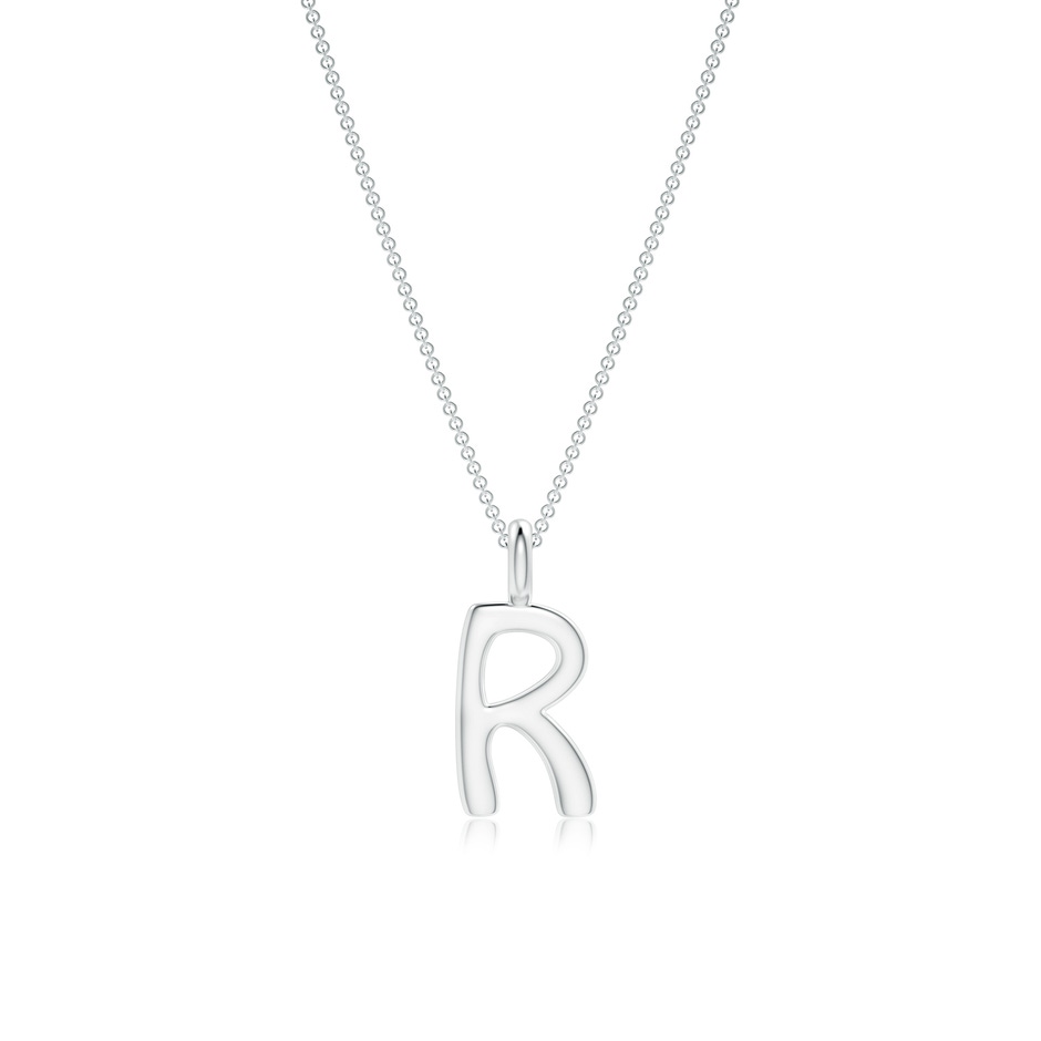 Capital "R" Initial Pendant in P950 Platinum 