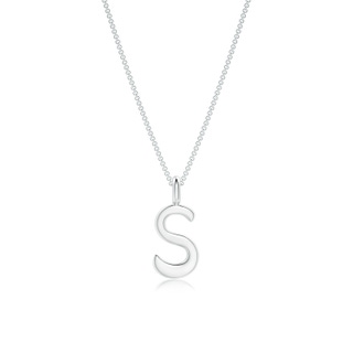 Capital "S" Initial Pendant in P950 Platinum