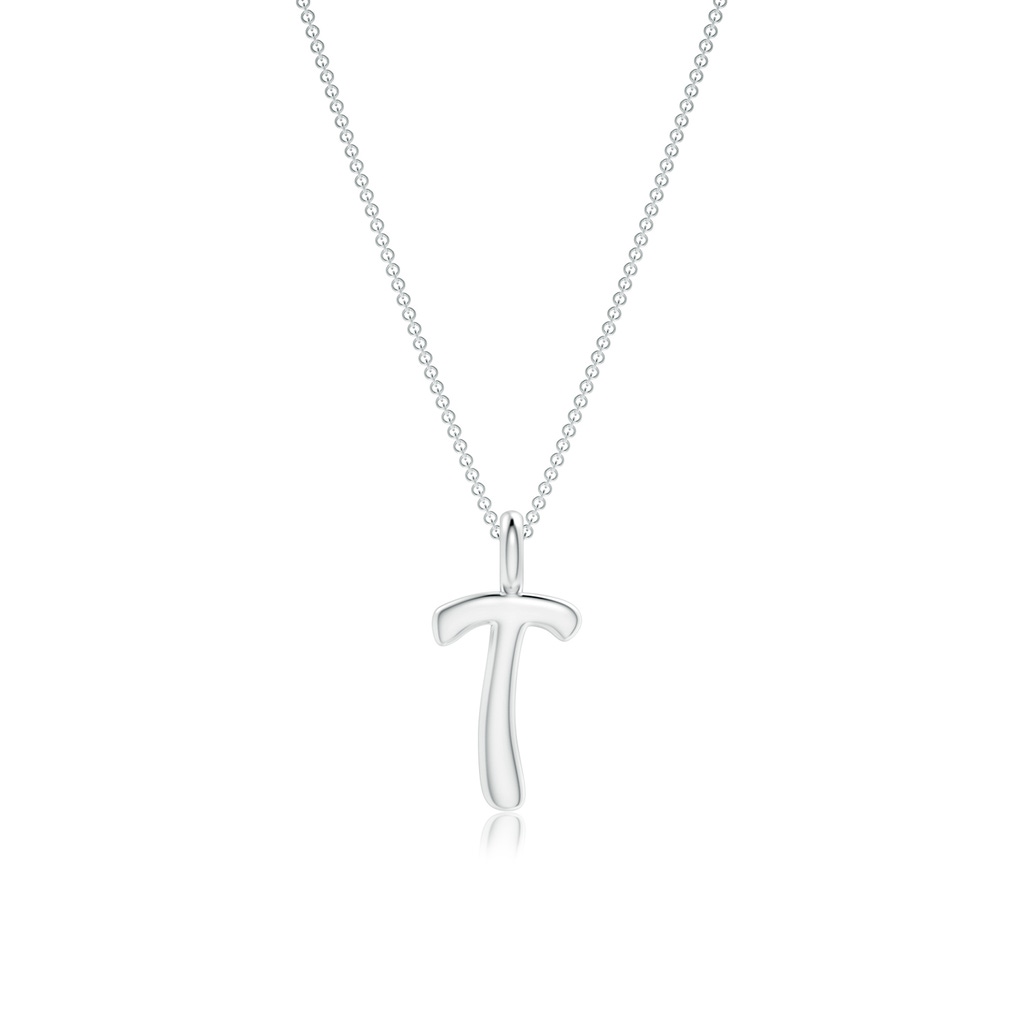 Capital "T" Initial Pendant in P950 Platinum