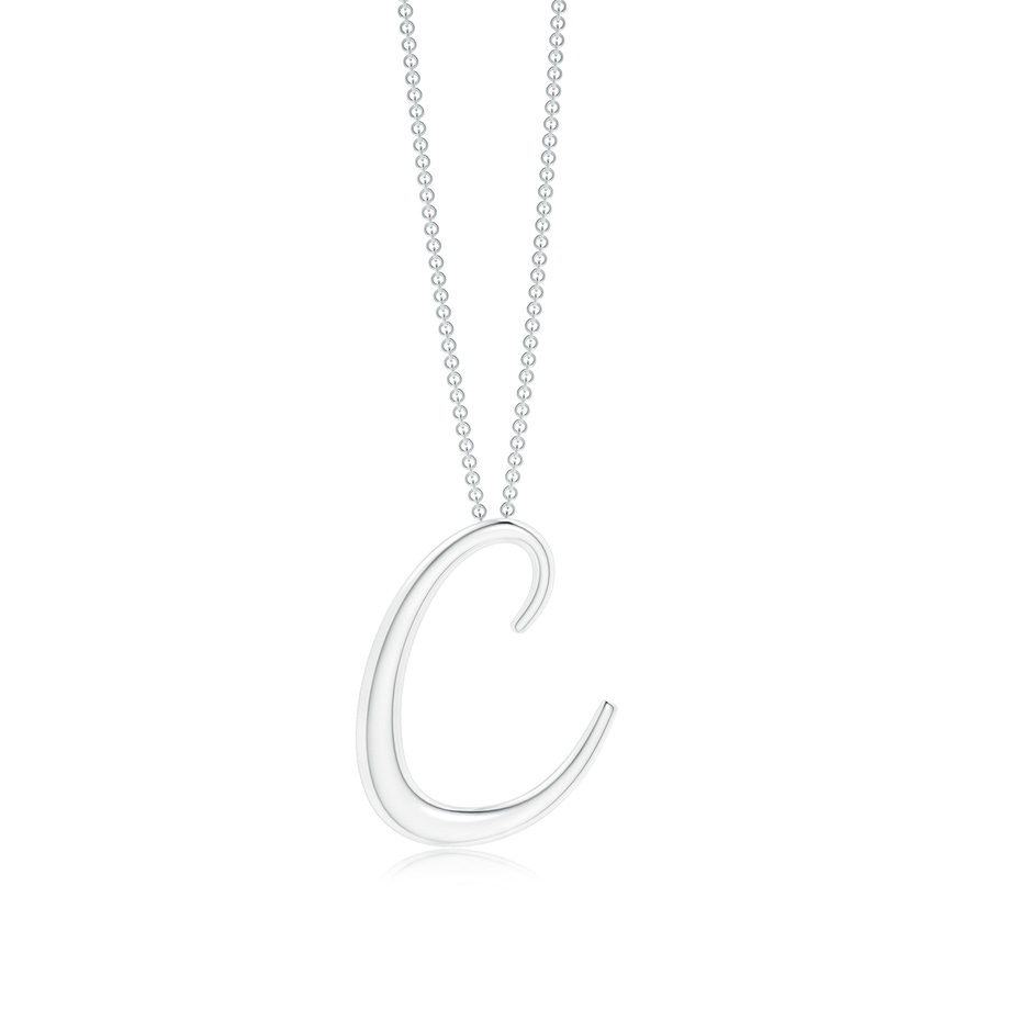 Lowercase "C" Initial Pendant in P950 Platinum 