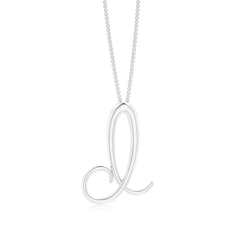 Lowercase "D" Initial Pendant in P950 Platinum