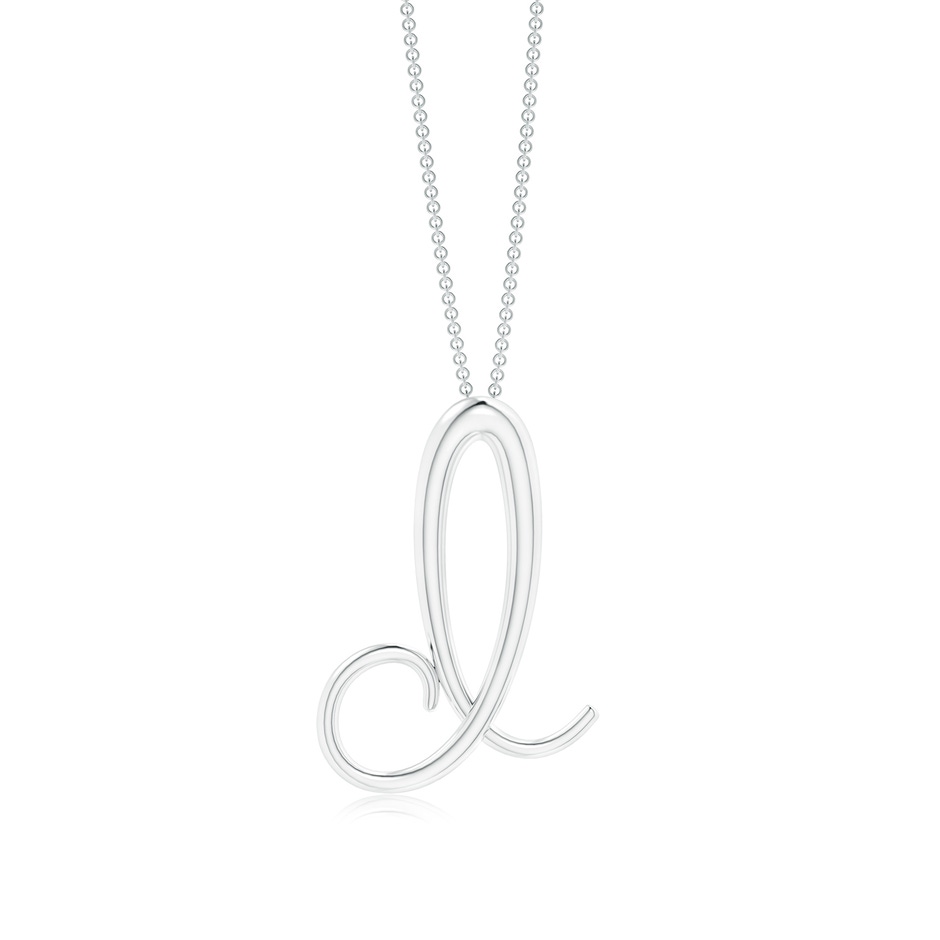 Lowercase "D" Initial Pendant in P950 Platinum 