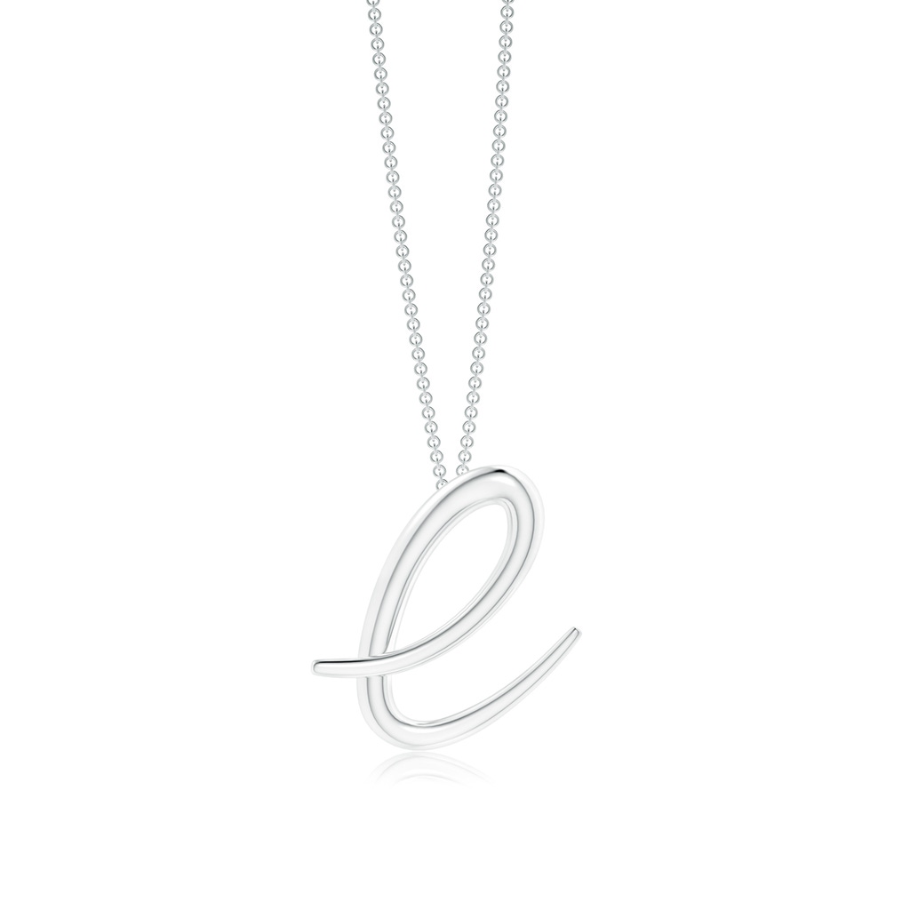 Lowercase "E" Initial Pendant in P950 Platinum