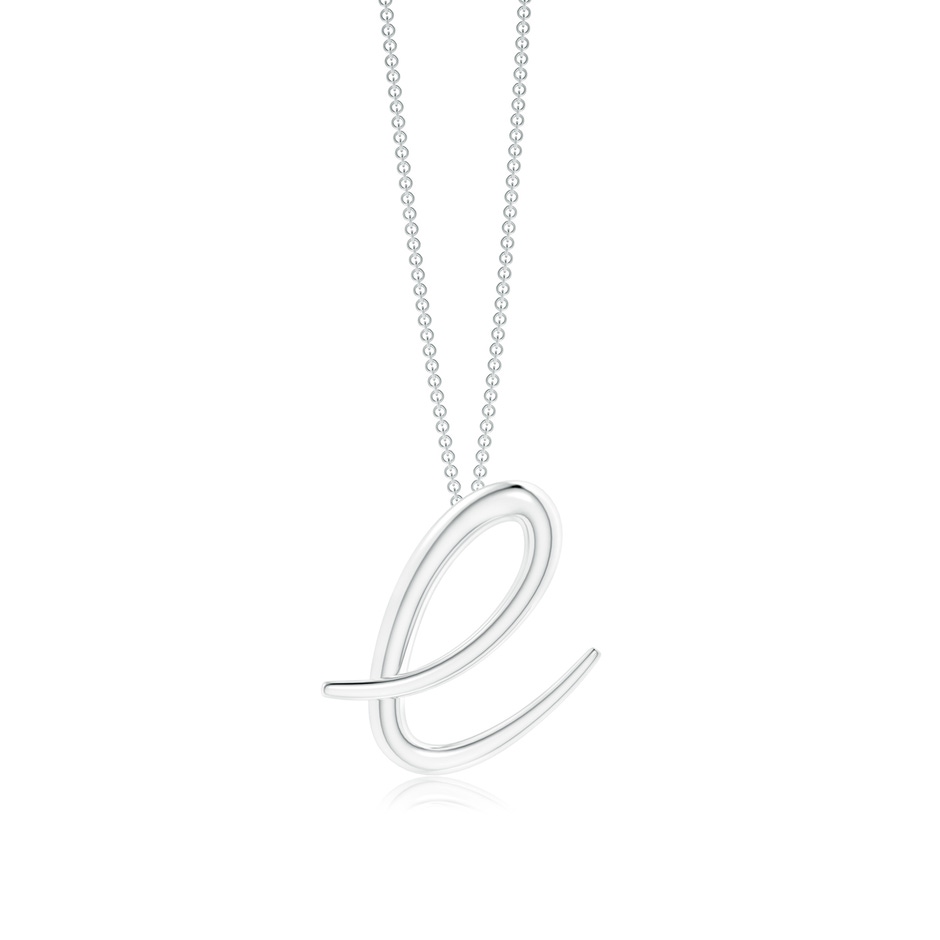 Lowercase "E" Initial Pendant in P950 Platinum 