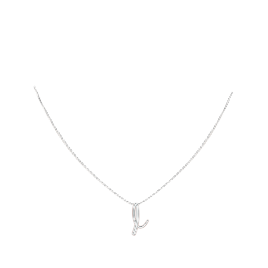 Lowercase "I" Initial Pendant in P950 Platinum Body-Neck