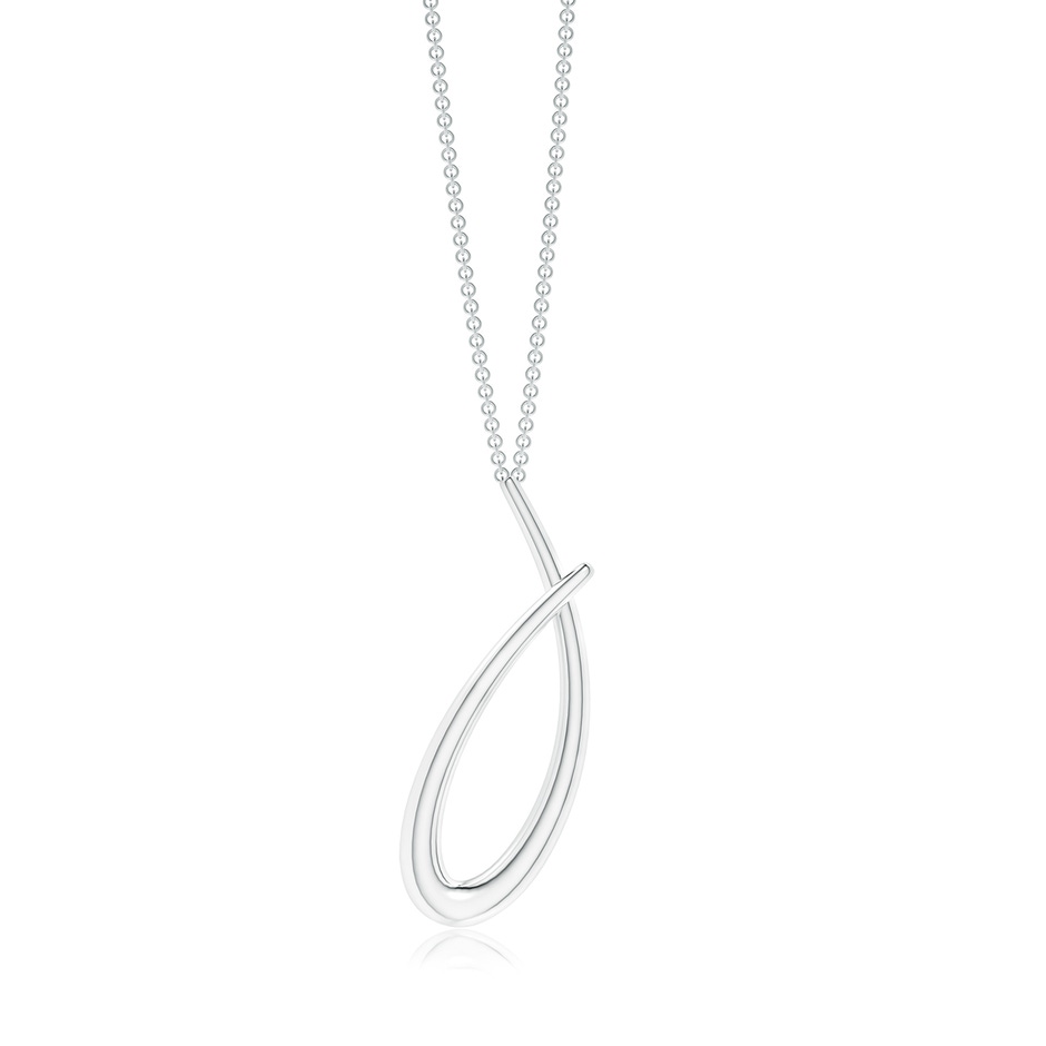 Lowercase "J" Initial Pendant in P950 Platinum 