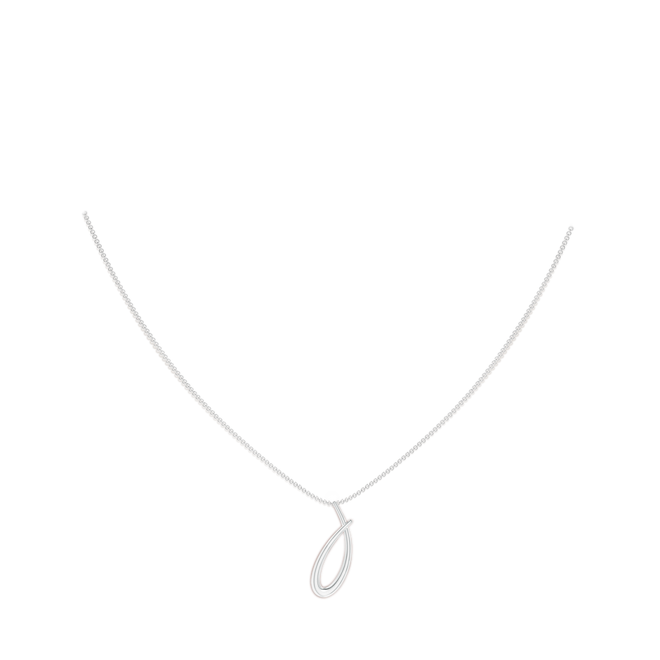 Lowercase "J" Initial Pendant in P950 Platinum pen