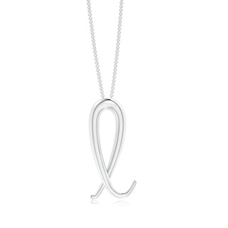 Lowercase "L" Initial Pendant in P950 Platinum