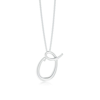 Lowercase "O" Initial Pendant in P950 Platinum