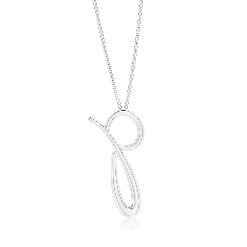 Lowercase "P" Initial Pendant in P950 Platinum 
