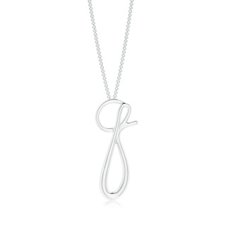 Lowercase "Q" Initial Pendant in P950 Platinum