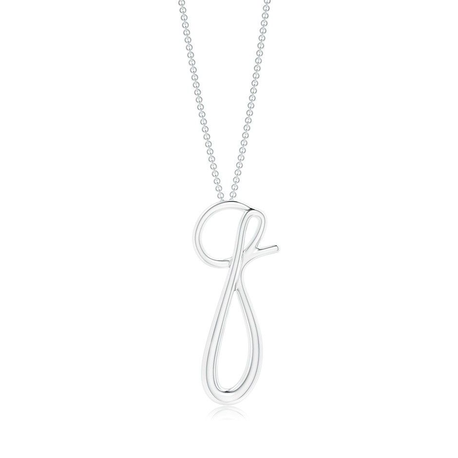 Lowercase "Q" Initial Pendant in P950 Platinum 