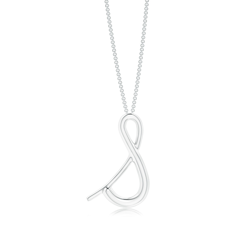 Lowercase "S" Initial Pendant in P950 Platinum