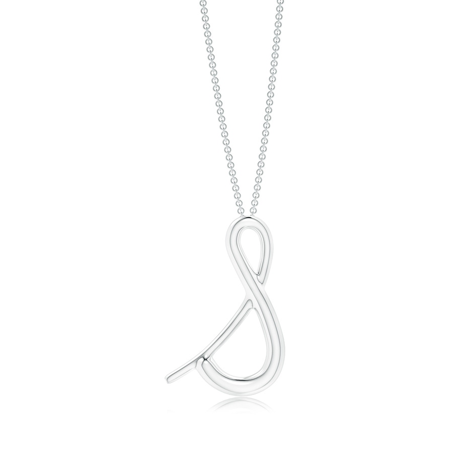 Lowercase "S" Initial Pendant in P950 Platinum 