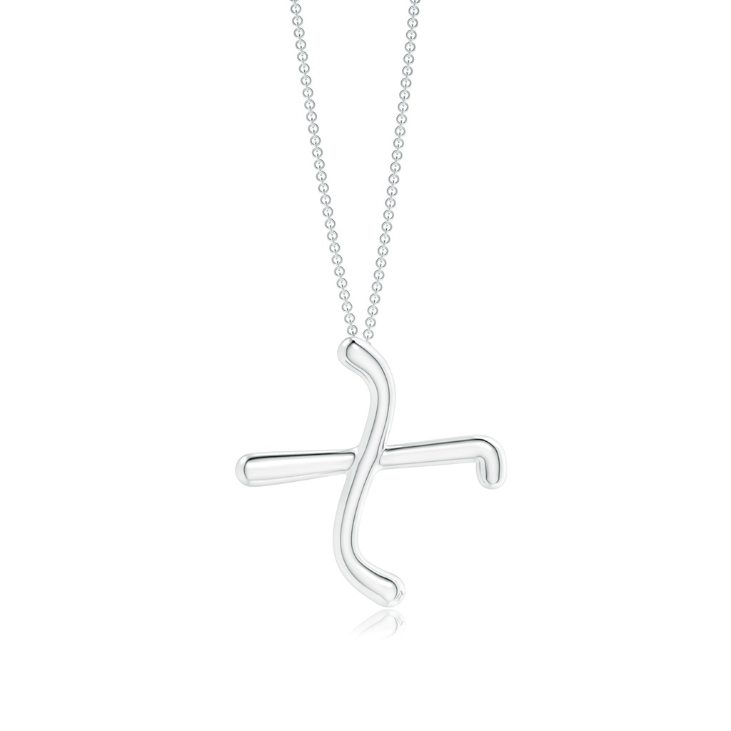 Lowercase "X" Initial Pendant in P950 Platinum