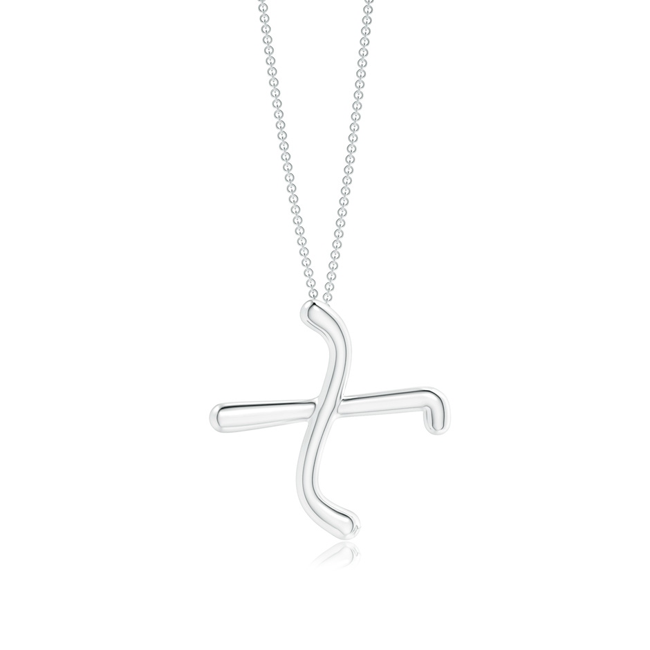 Lowercase "X" Initial Pendant in P950 Platinum 