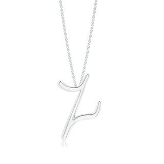 Lowercase "Z" Initial Pendant in P950 Platinum