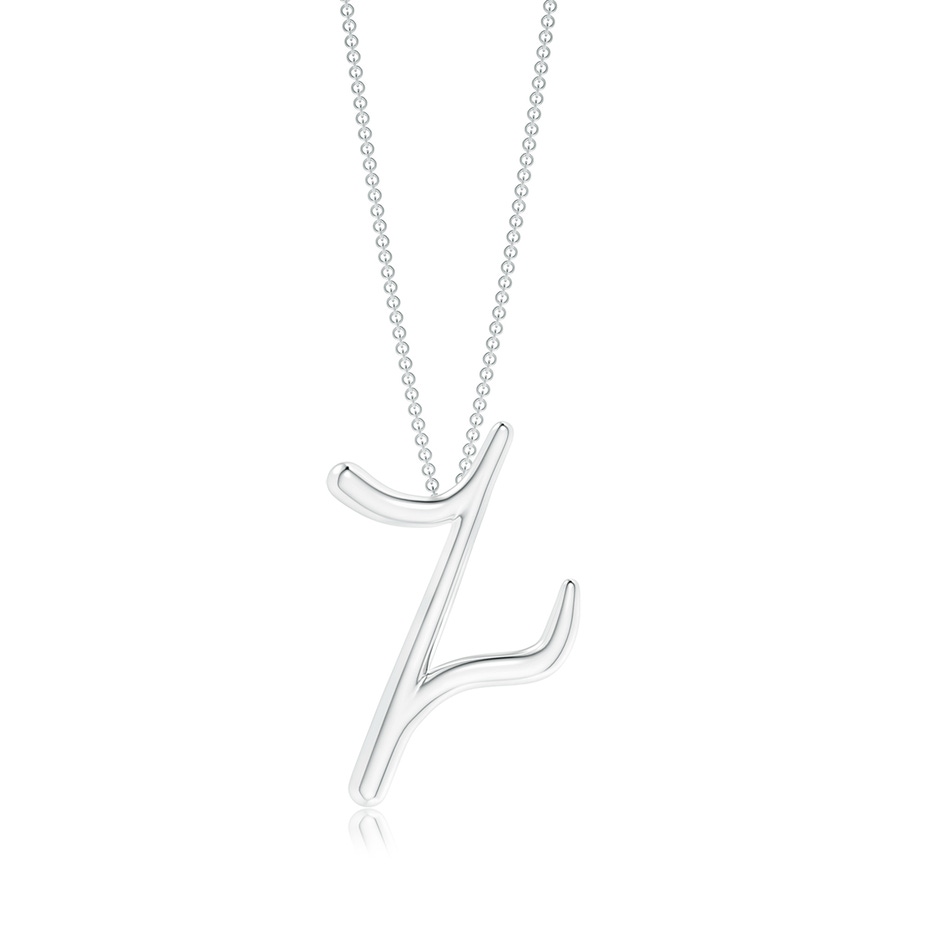 Lowercase "Z" Initial Pendant in P950 Platinum 