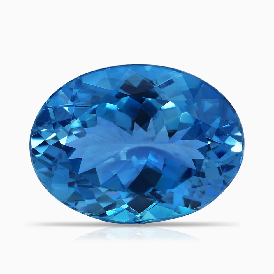 15.01x11.15x7.23mm AAAA GIA Certified Aquamarine Solitaire Pendant with Trio Diamonds in 18K Rose Gold side 699