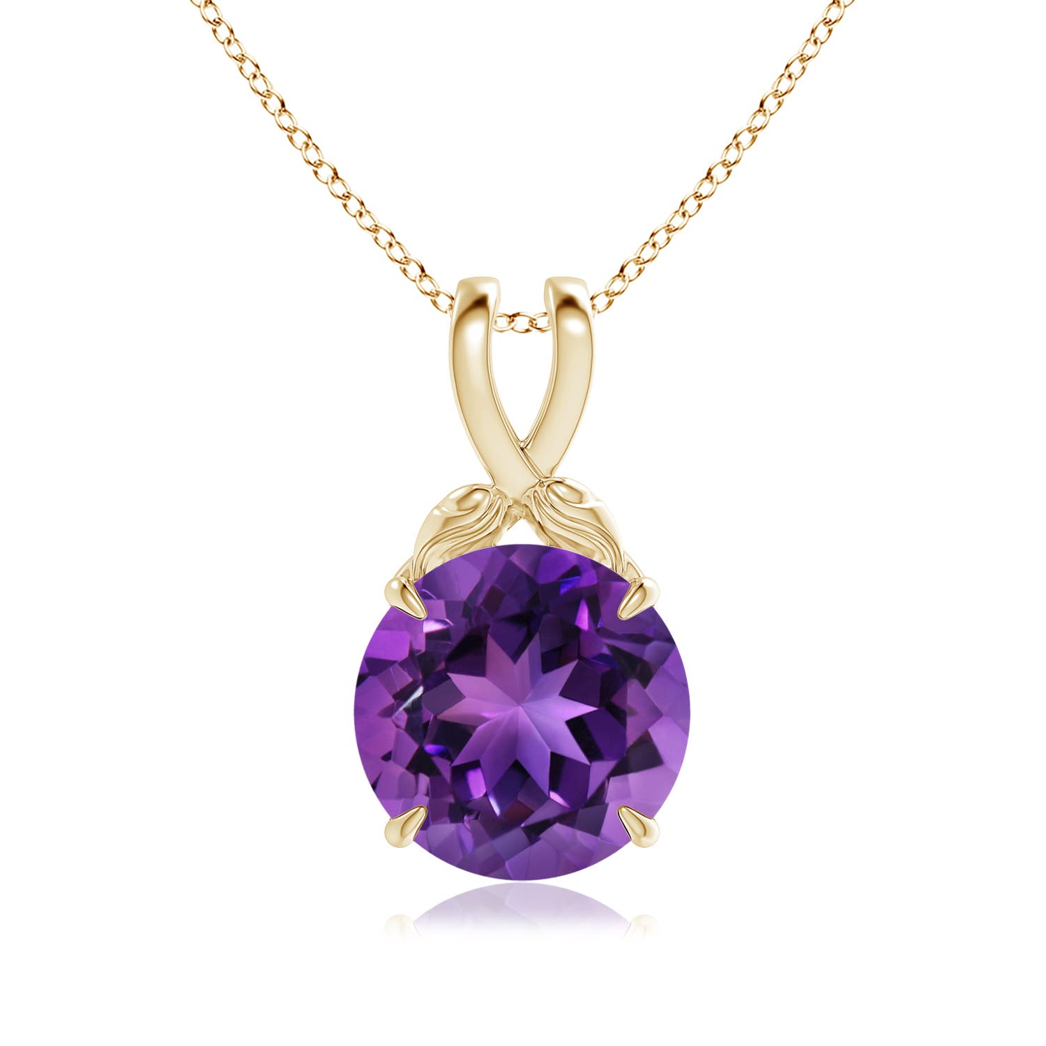 AAAA - Amethyst / 8.5 CT / 14 KT Yellow Gold