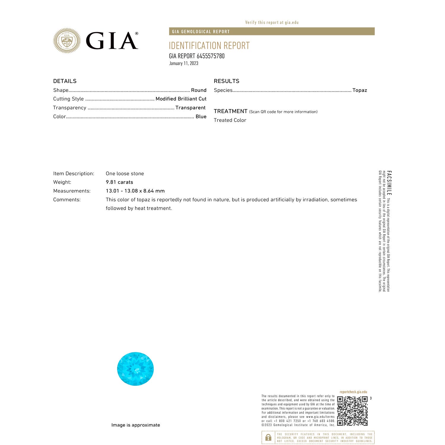 SP1355SBTD_H GIA_Certificate - certificate