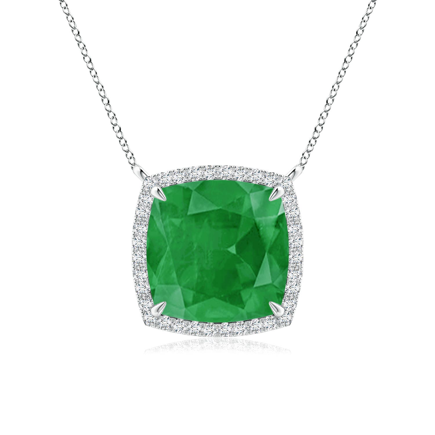 A - Emerald / 4.43 CT / 14 KT White Gold