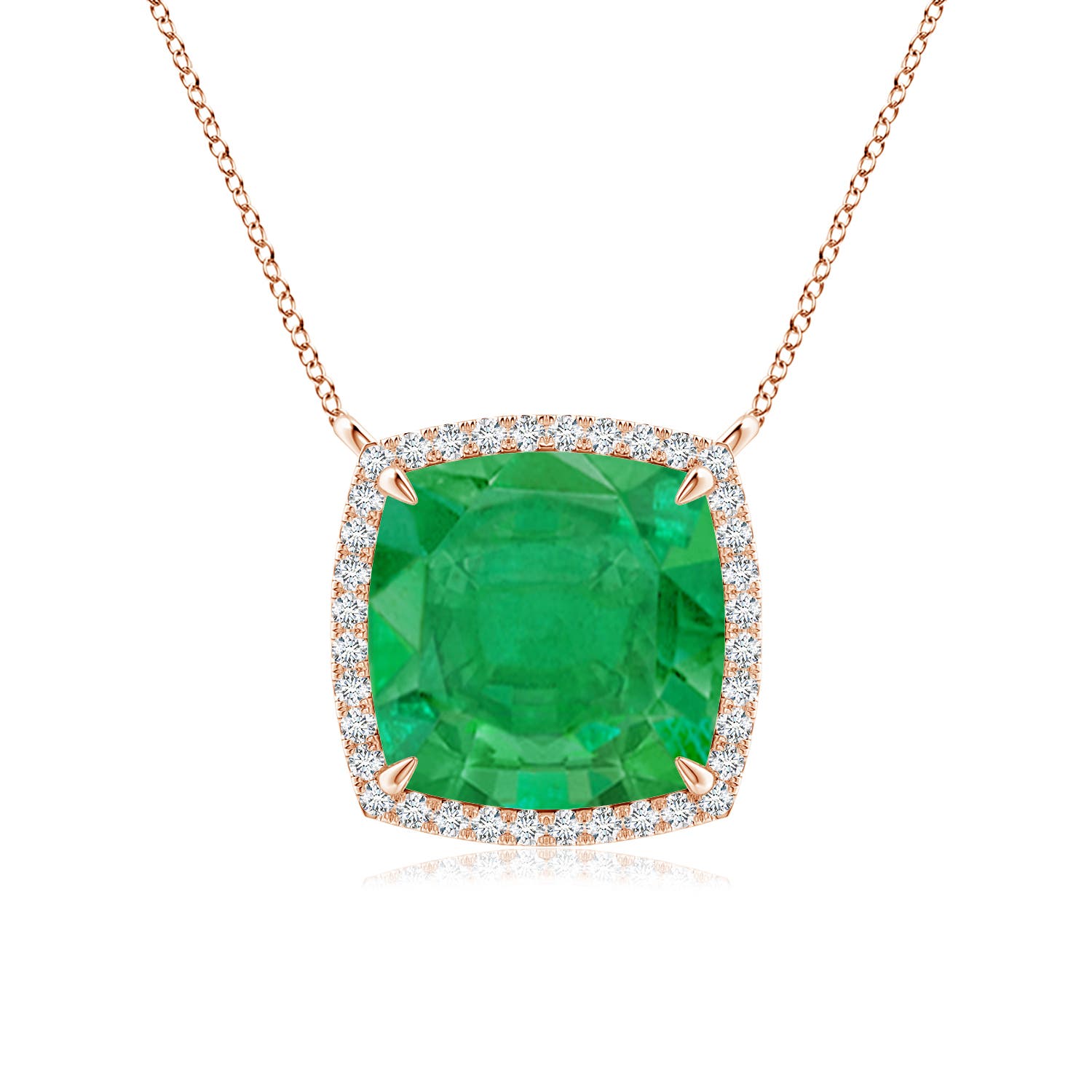 AA - Emerald / 4.43 CT / 14 KT Rose Gold