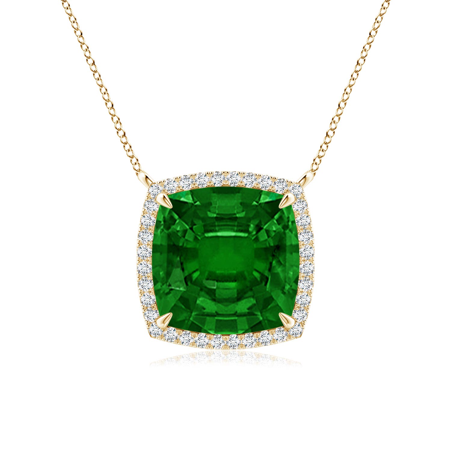 AAAA - Emerald / 4.43 CT / 14 KT Yellow Gold