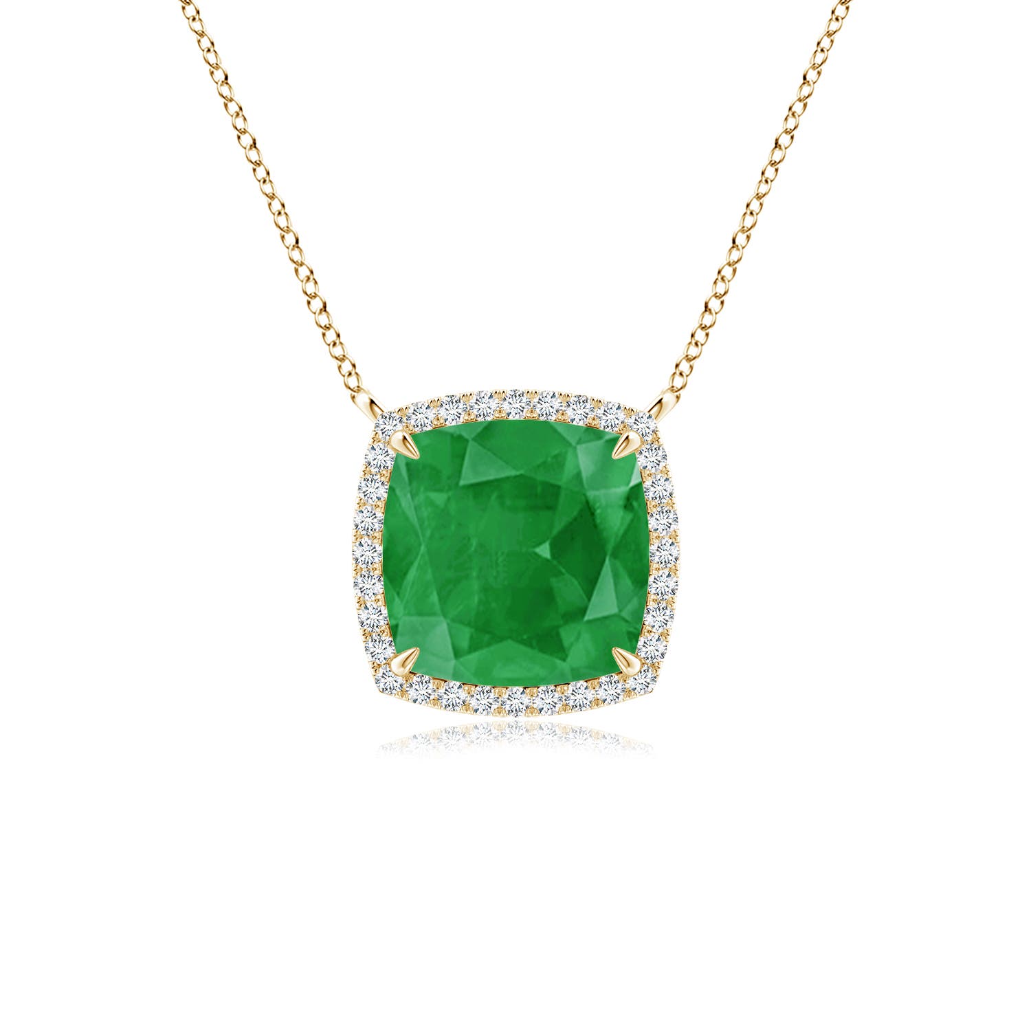 A - Emerald / 2 CT / 14 KT Yellow Gold