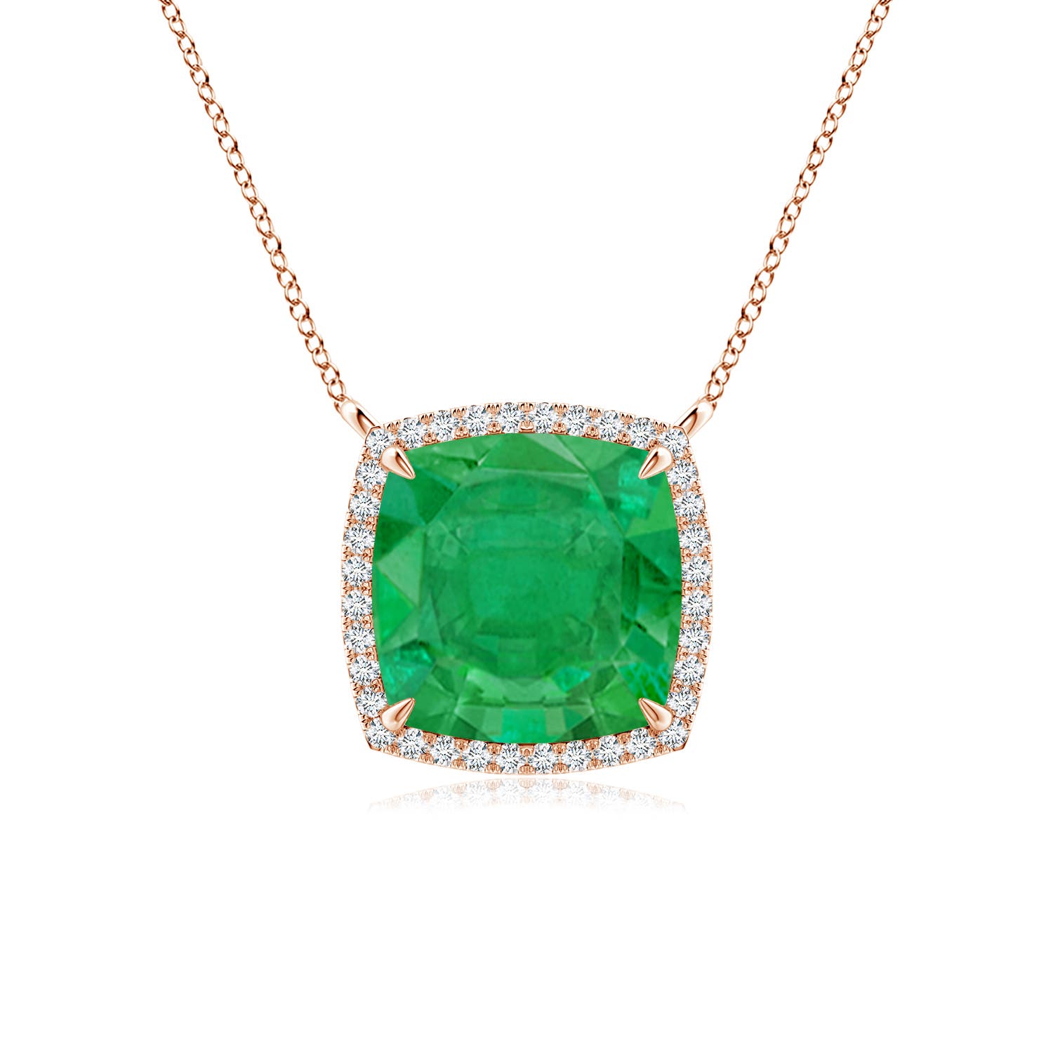 AA - Emerald / 3.11 CT / 14 KT Rose Gold