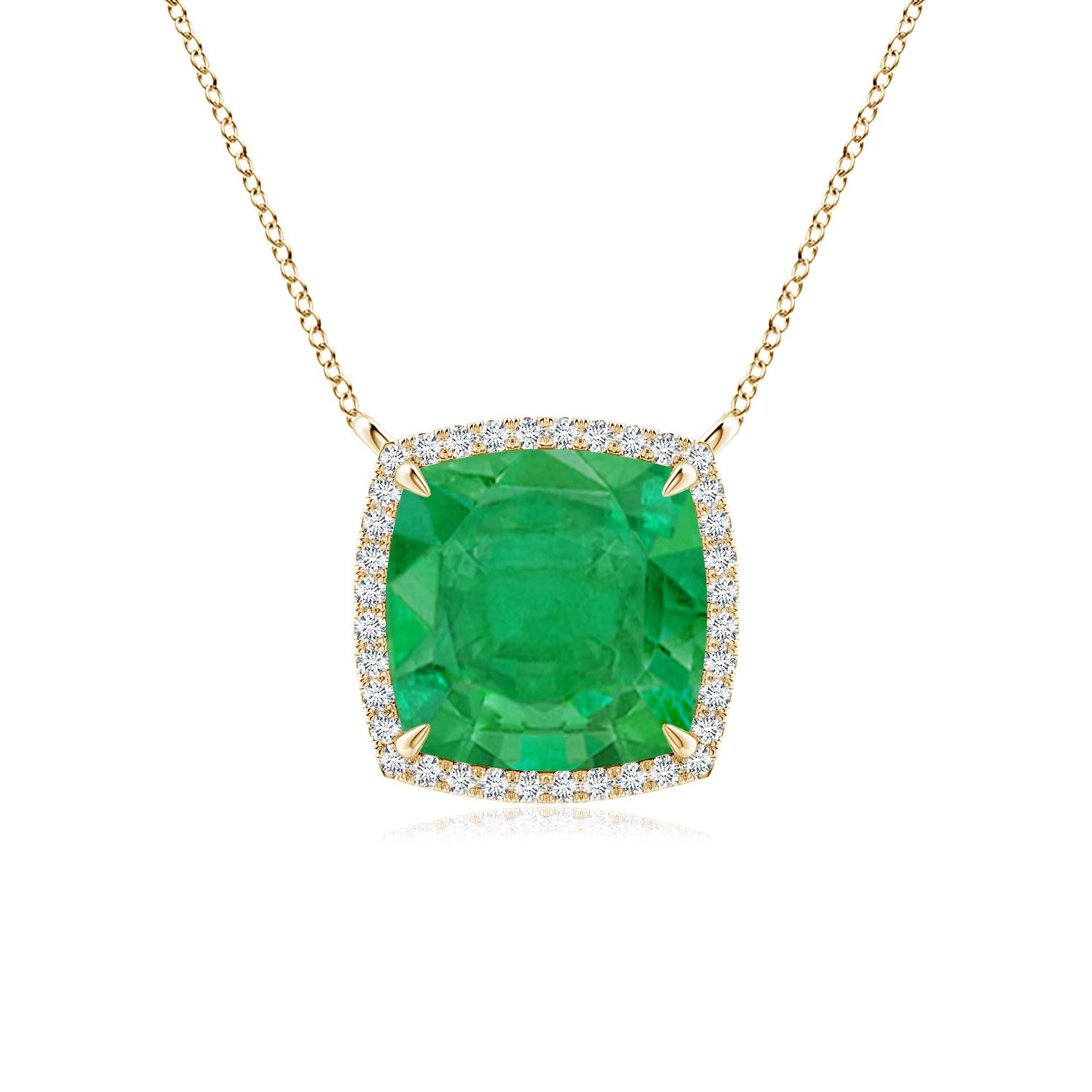 AA - Emerald / 3.11 CT / 14 KT Yellow Gold