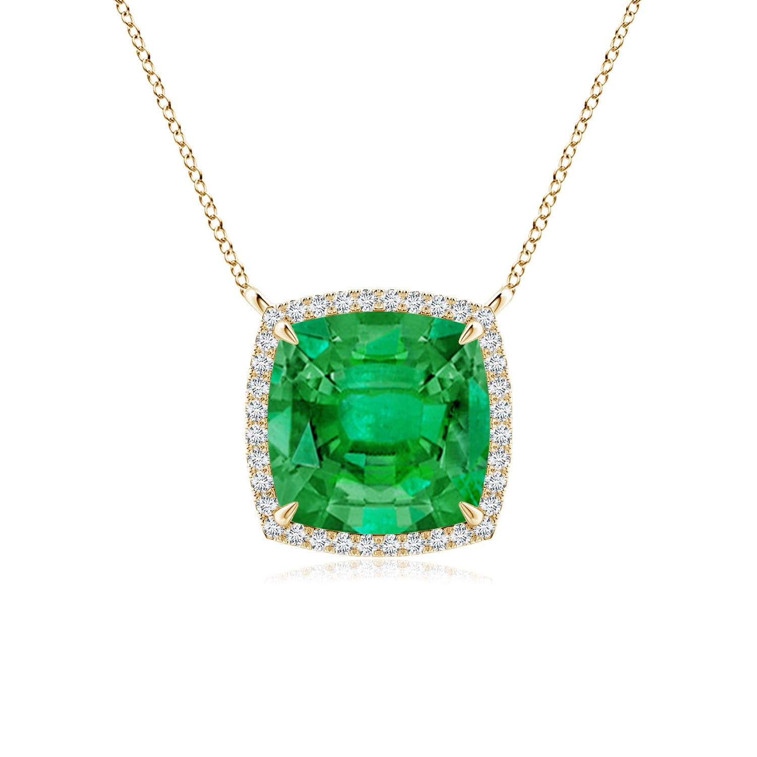 AAA - Emerald / 3.11 CT / 14 KT Yellow Gold