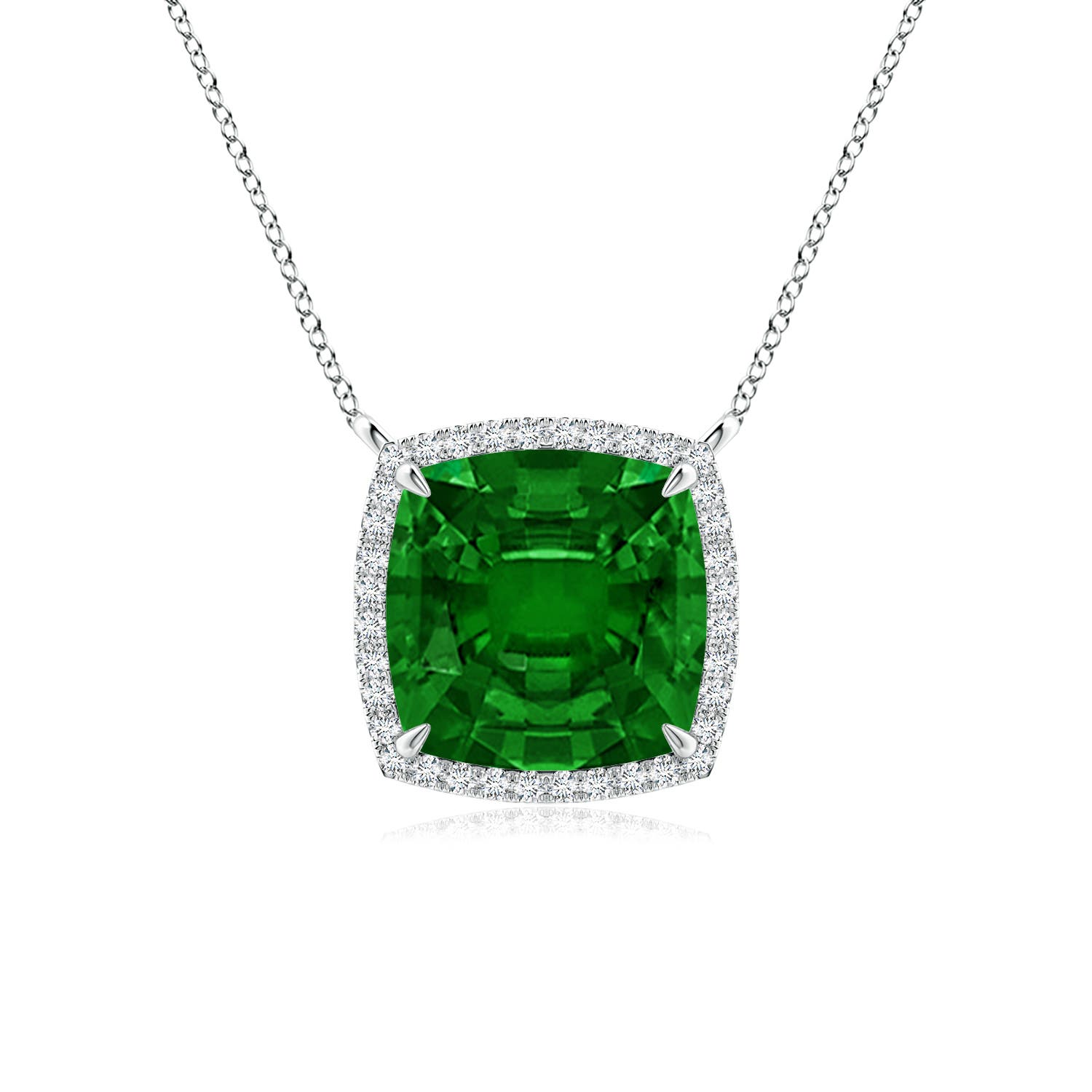 AAAA - Emerald / 3.11 CT / 14 KT White Gold