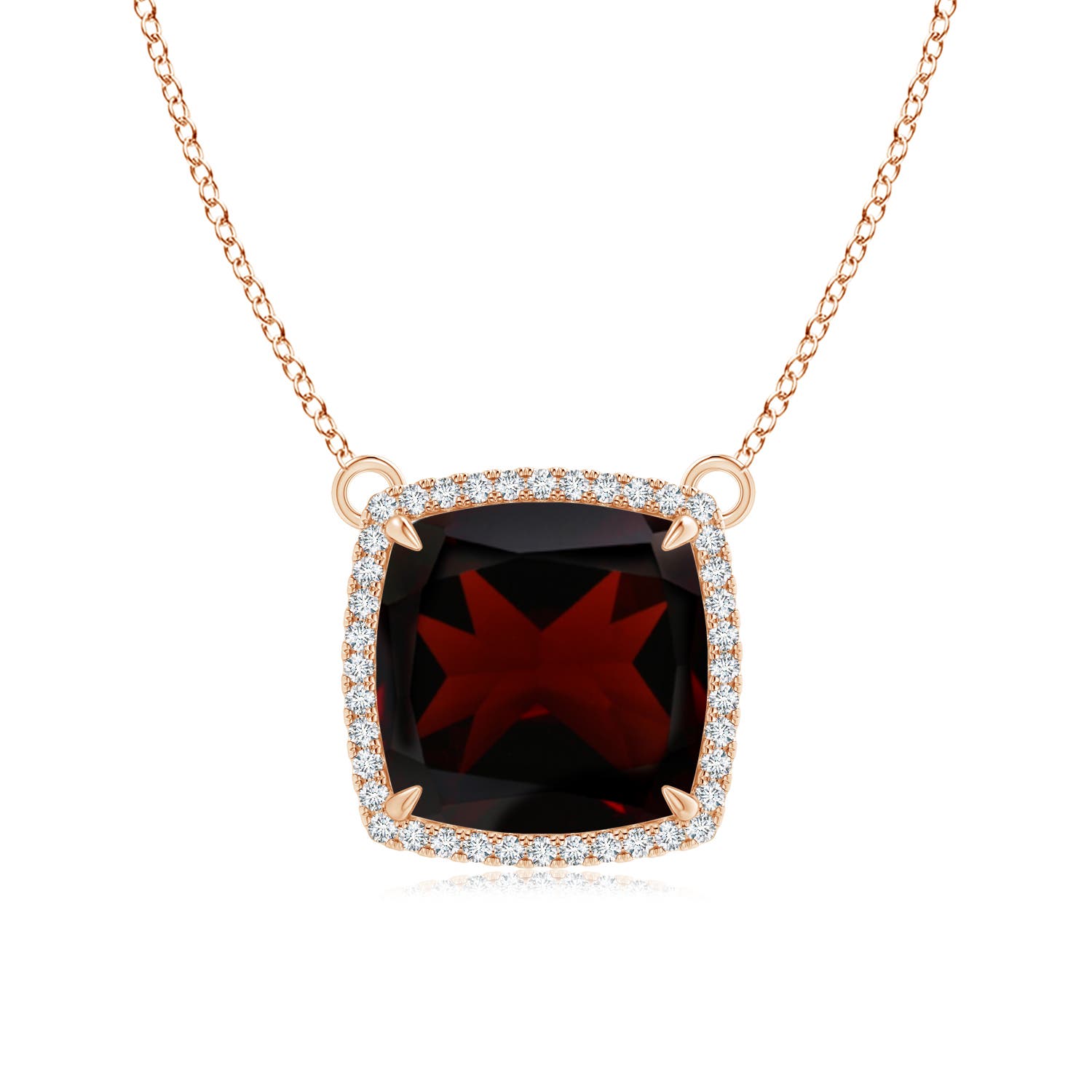 A - Garnet / 8.24 CT / 14 KT Rose Gold