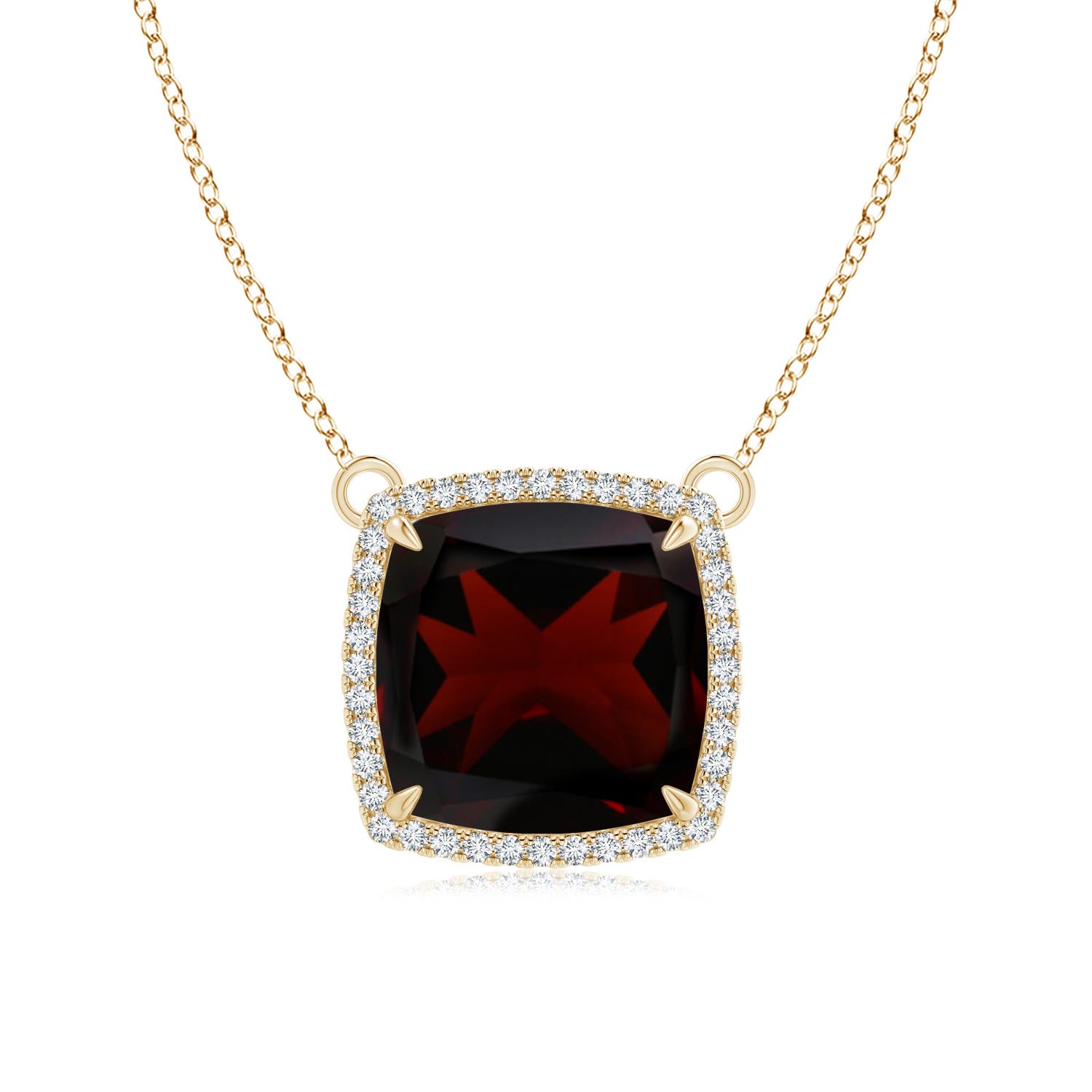 A - Garnet / 8.24 CT / 14 KT Yellow Gold