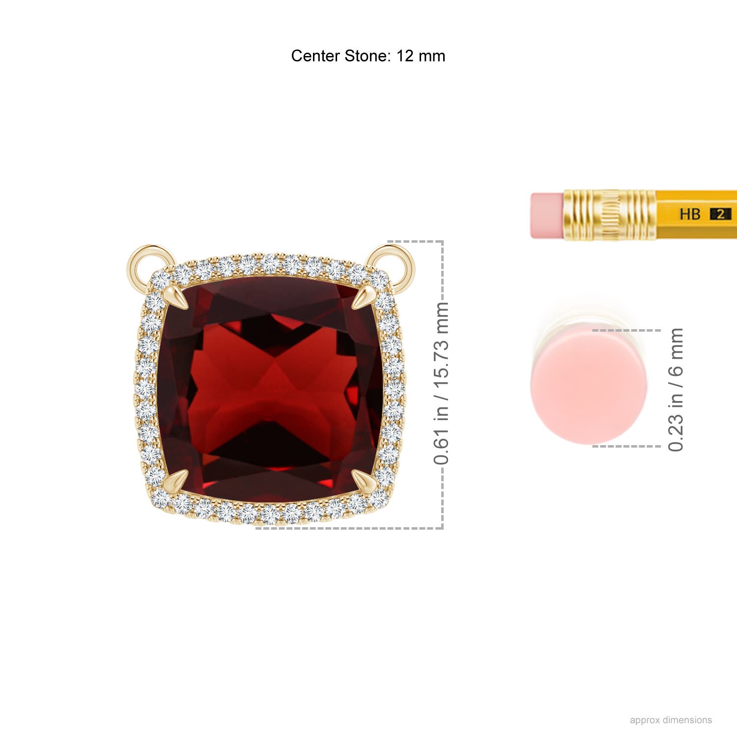 AAA - Garnet / 8.24 CT / 14 KT Yellow Gold