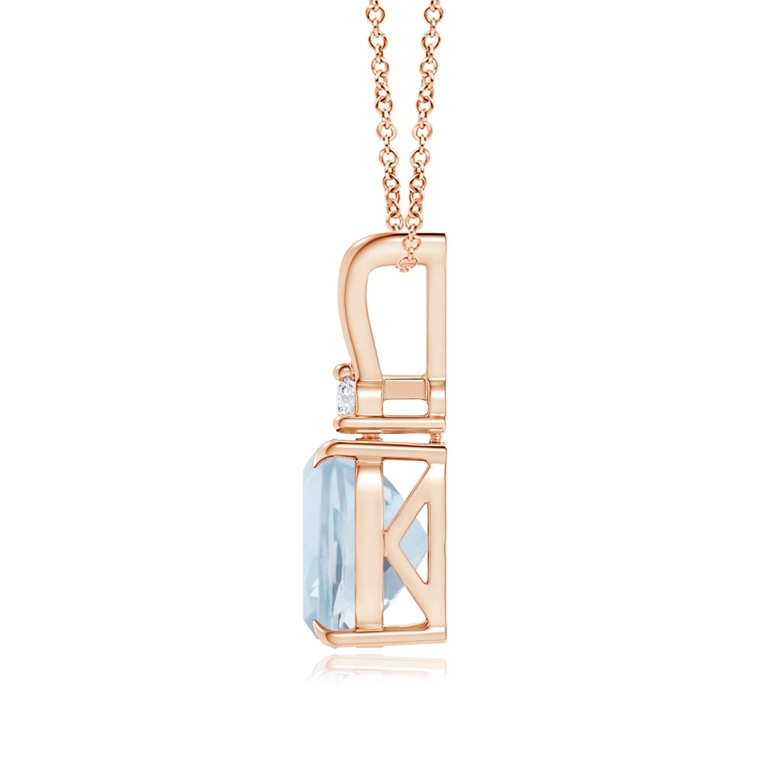 A - Aquamarine / 1.92 CT / 14 KT Rose Gold