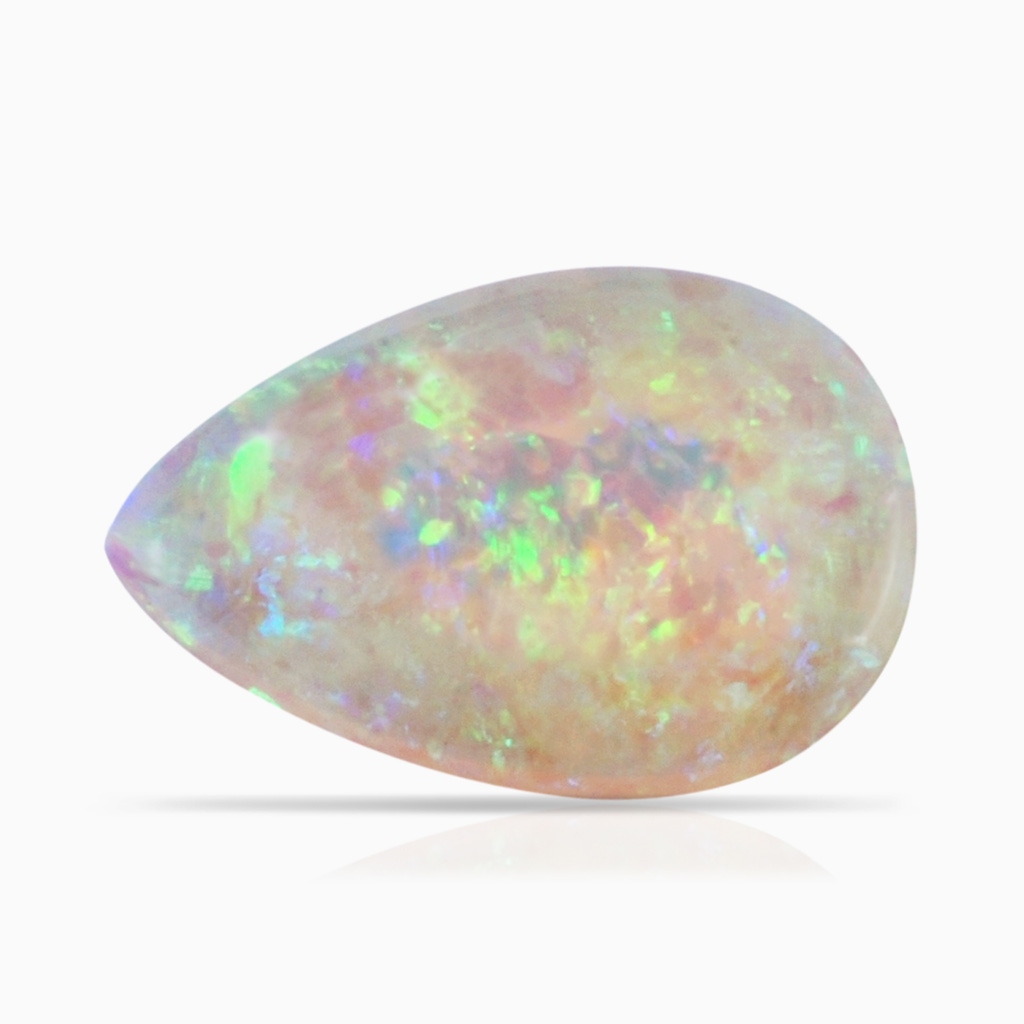 19.99x12.01x4.17mm AAAA GIA Certified Pear-Shaped Opal Halo Pendant in Rose Gold Side 599