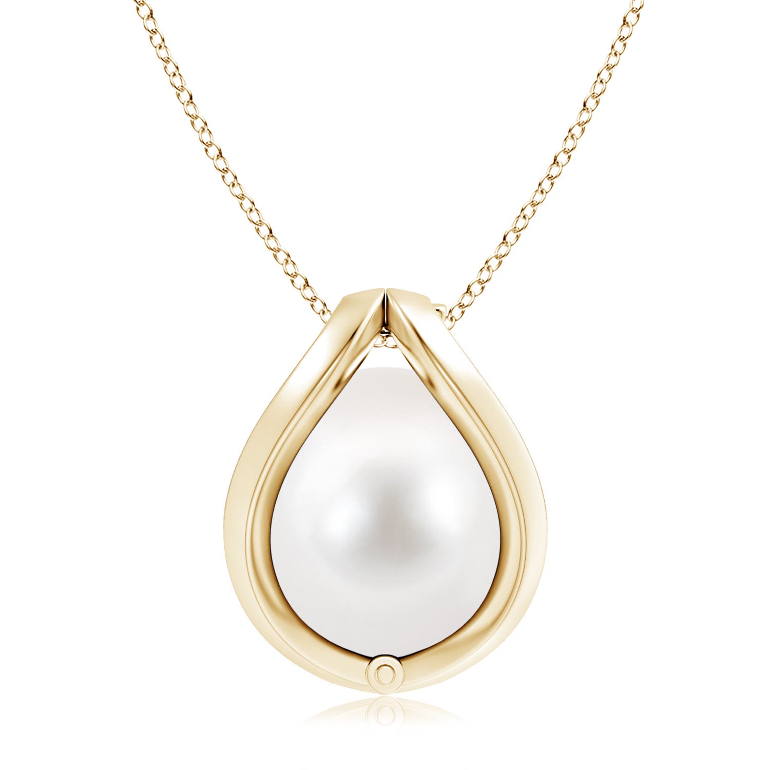 Pearl cage hot sale pendant gold