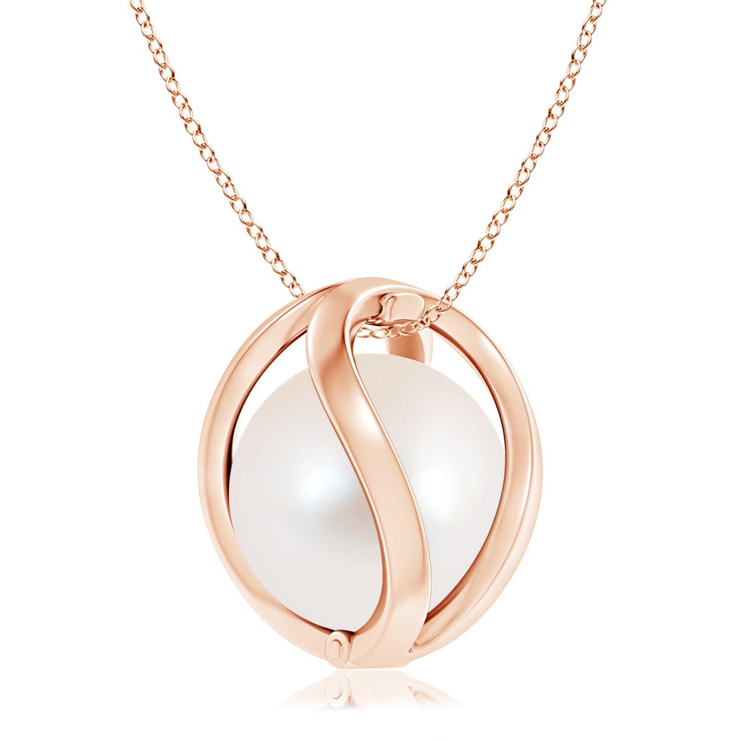 Buy Minimalist Jewelry Rose Gold Pearl Cage Basket Heart Shape Online in  India - Etsy