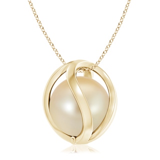 Round AAA Golden South Sea Cultured Pearl