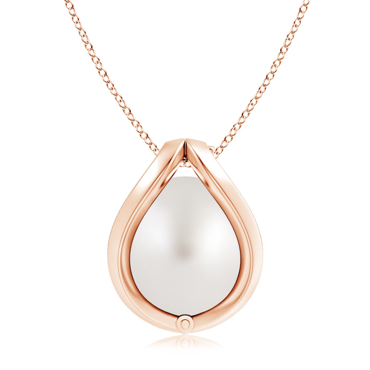 AA - South Sea Cultured Pearl / 7.2 CT / 14 KT Rose Gold