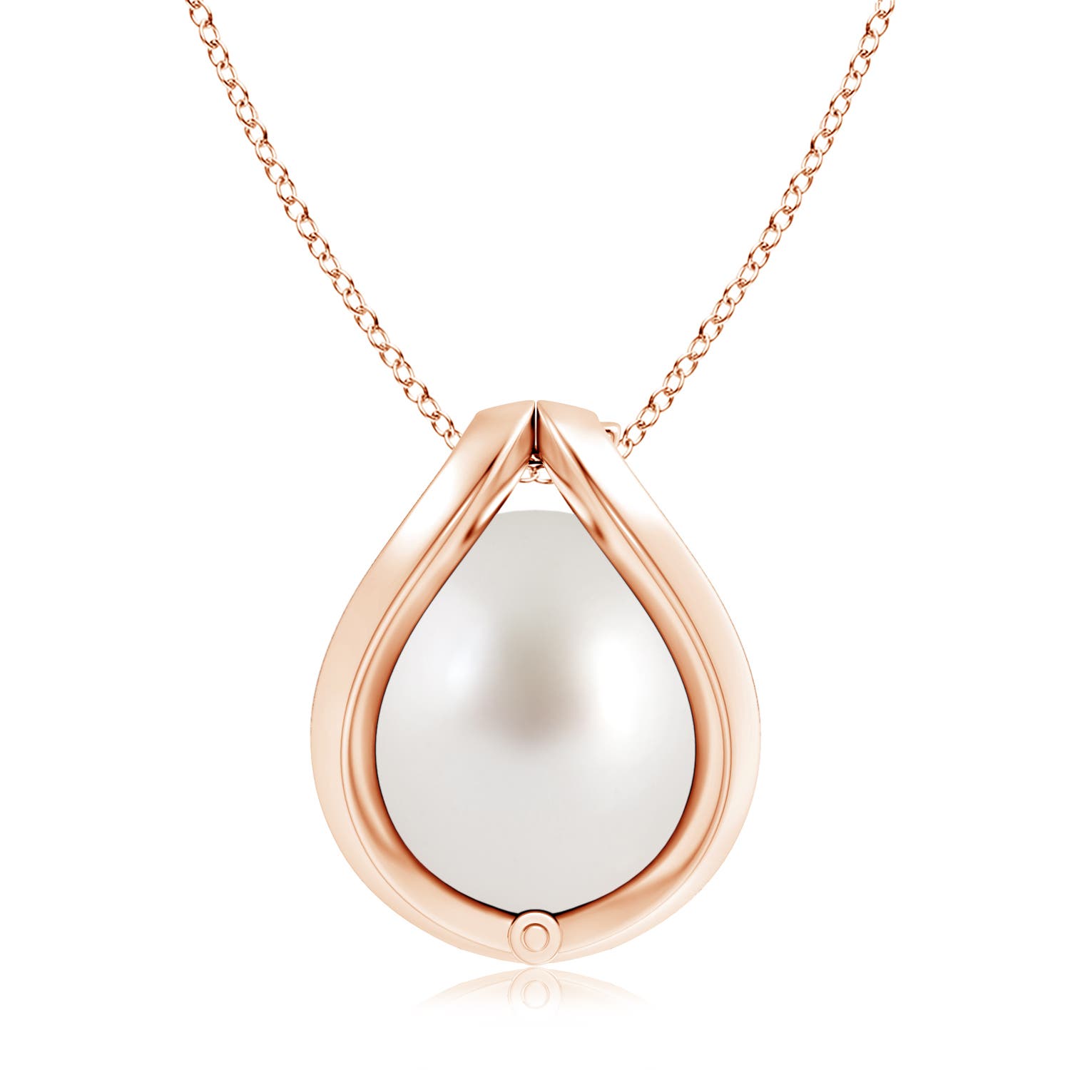 AAA - South Sea Cultured Pearl / 7.2 CT / 14 KT Rose Gold