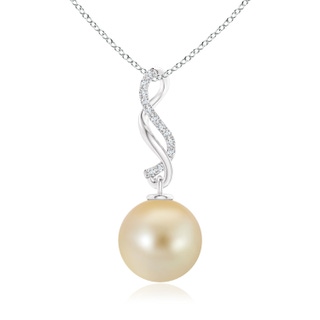 Round AAA Golden South Sea Cultured Pearl