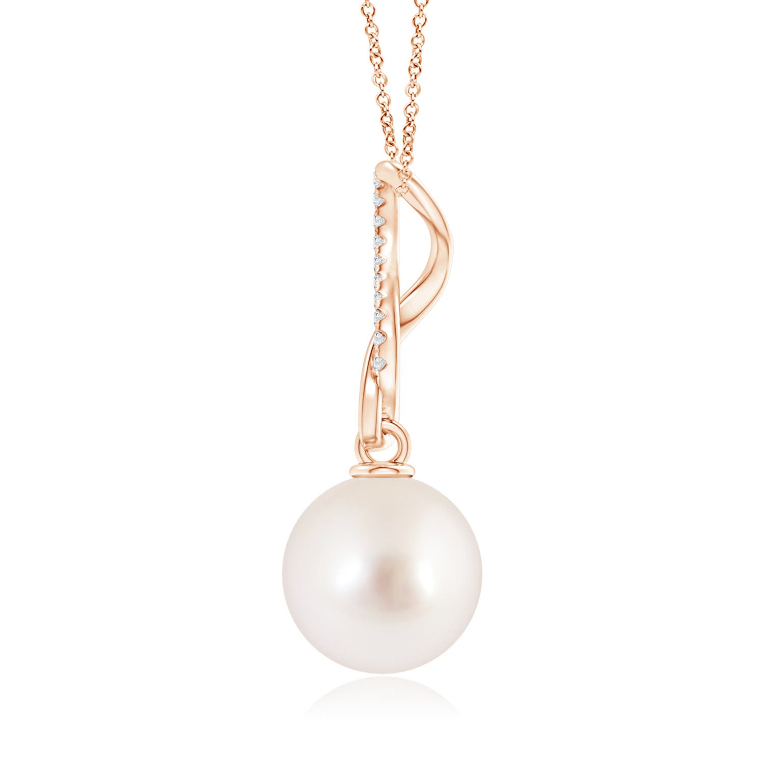 AAAA - South Sea Cultured Pearl / 7.26 CT / 14 KT Rose Gold