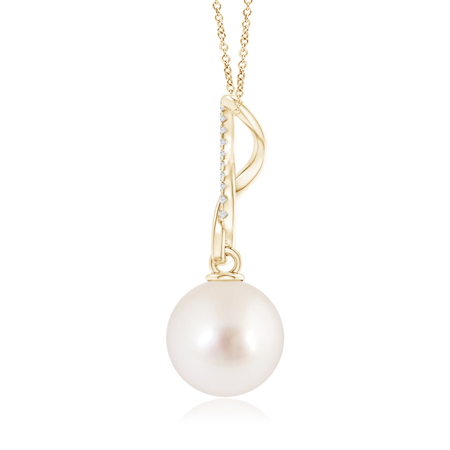 AAAA - South Sea Cultured Pearl / 7.26 CT / 14 KT Yellow Gold