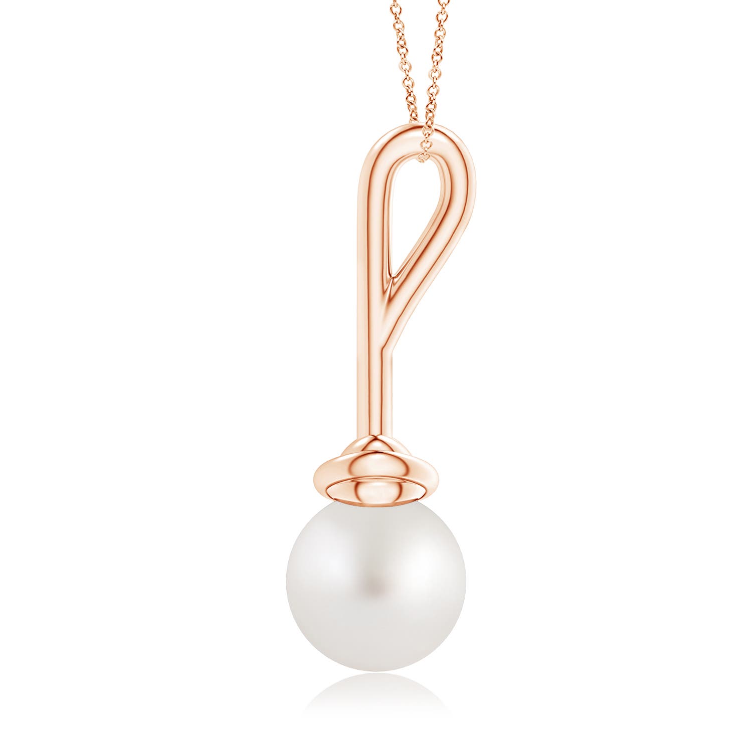 AA - South Sea Cultured Pearl / 7.2 CT / 14 KT Rose Gold