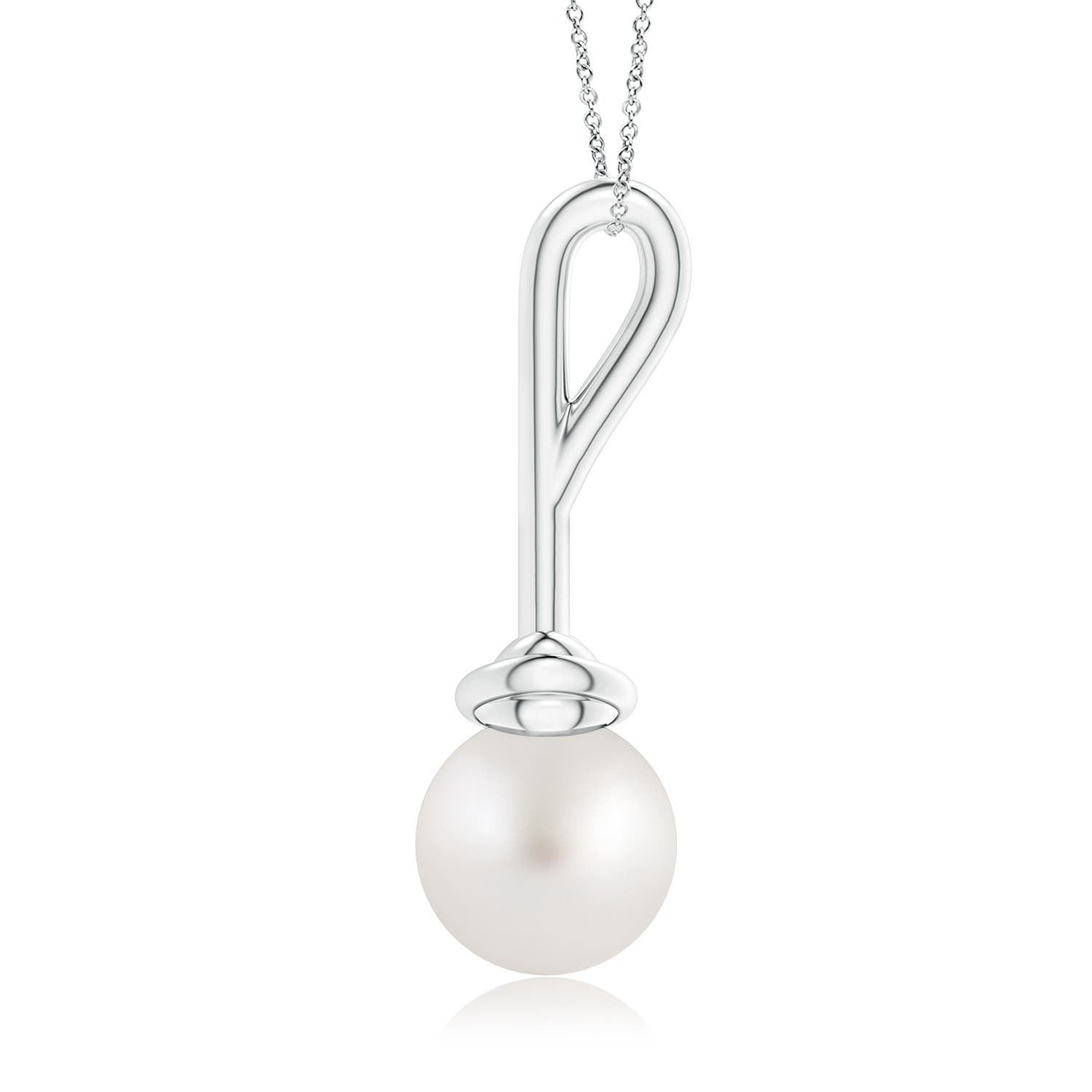 AA - South Sea Cultured Pearl / 7.2 CT / 14 KT White Gold