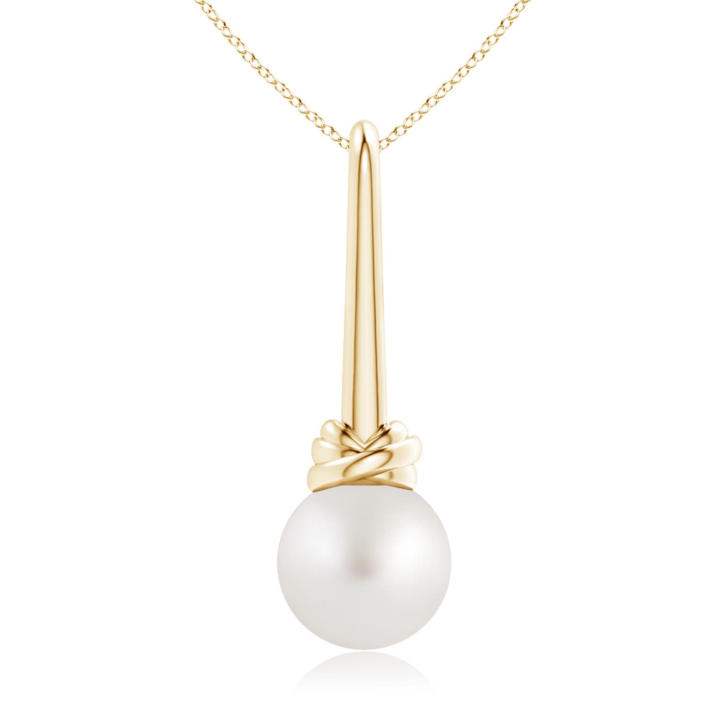 AA - South Sea Cultured Pearl / 7.2 CT / 14 KT Yellow Gold